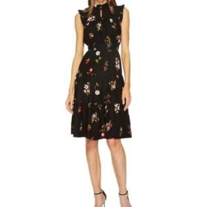Kate Spade black Floral Dress